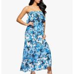 Tiered Strapless Maxi Dress